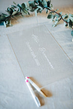 Engraved Acrylic Wedding Guestboard