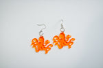 "Octopus Taking a Bath" Acrylic Earrings by Artist Kristin Tang