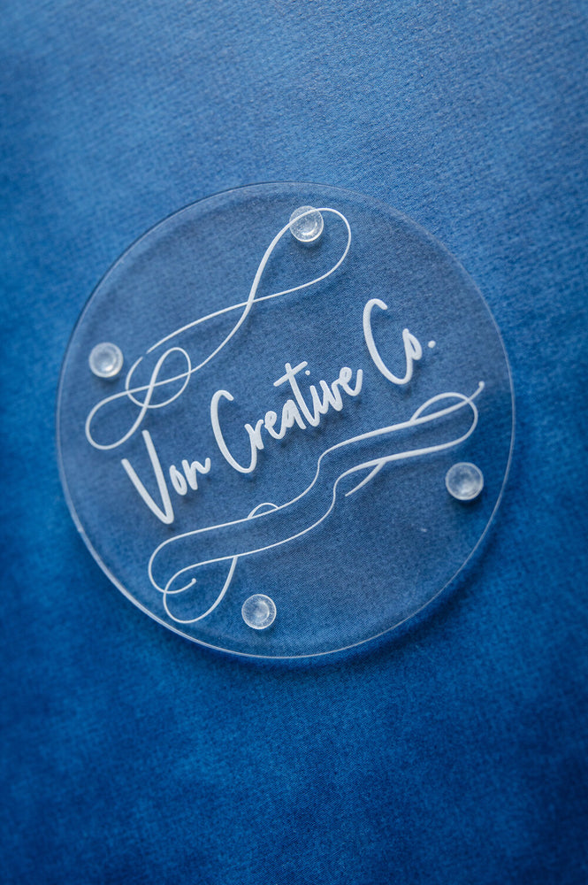 Logo Engraved Acrylic Coasters