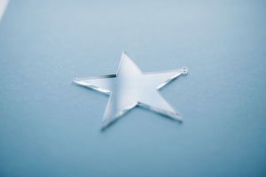 10 Pack Acrylic Star Ornament Blanks