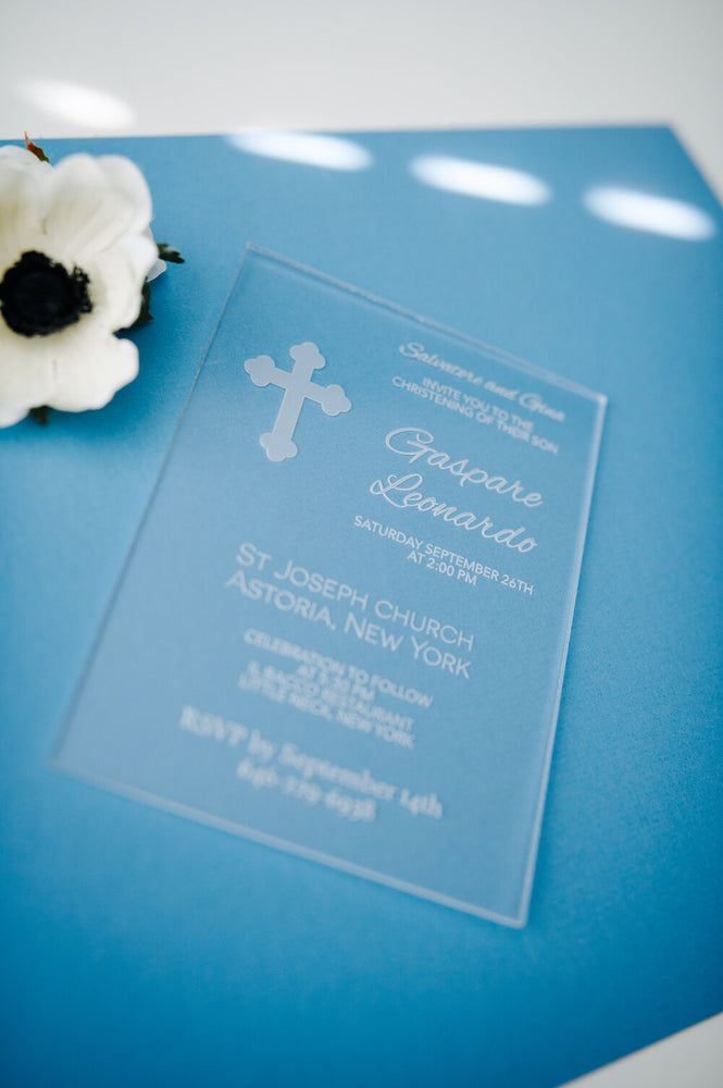 Baptism/Christening Acrylic Invitations
