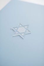 10 Pack Acrylic Engraved Star Of David Ornament