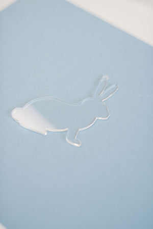 10 Pack Acrylic DIY Bunny Blank Ornament