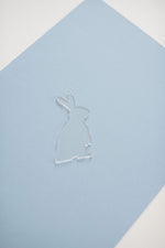 10 Pack Acrylic DIY Standing Easter Bunny Ornament