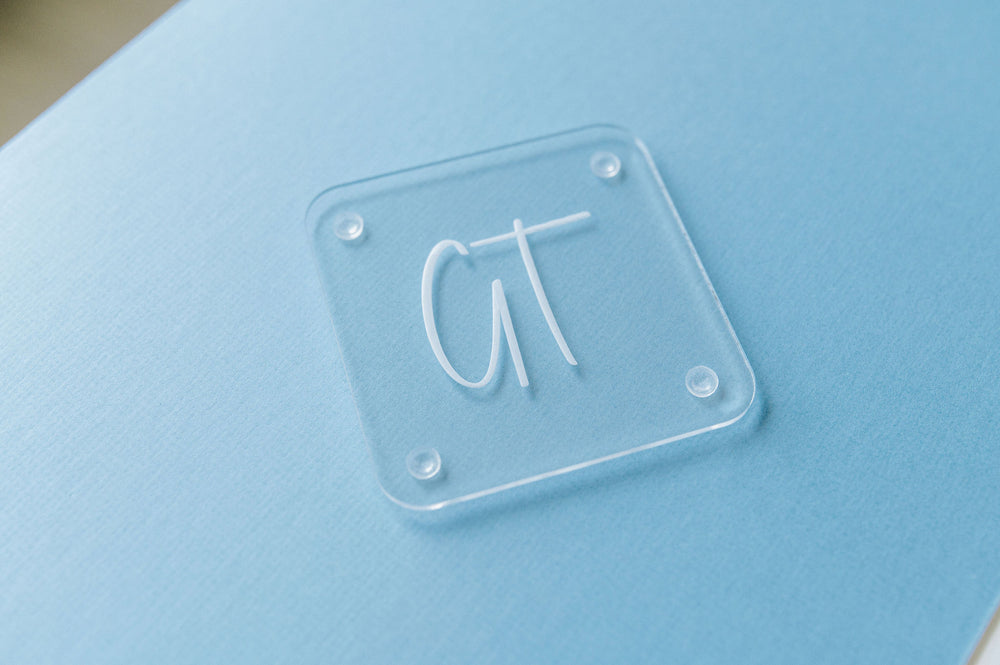 Initials Engraved Acrylic Coasters