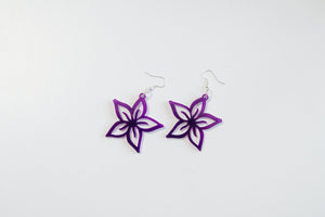 Tropical Flower Acrylic Earrings