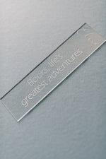 Engraved Bookmark with Custom Message