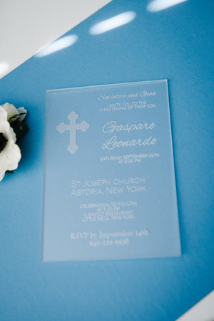 Baptism/Christening Acrylic Invitations