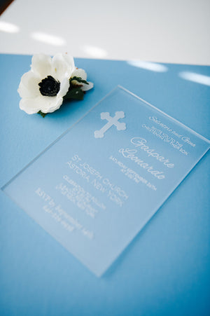 Baptism/Christening Acrylic Invitations