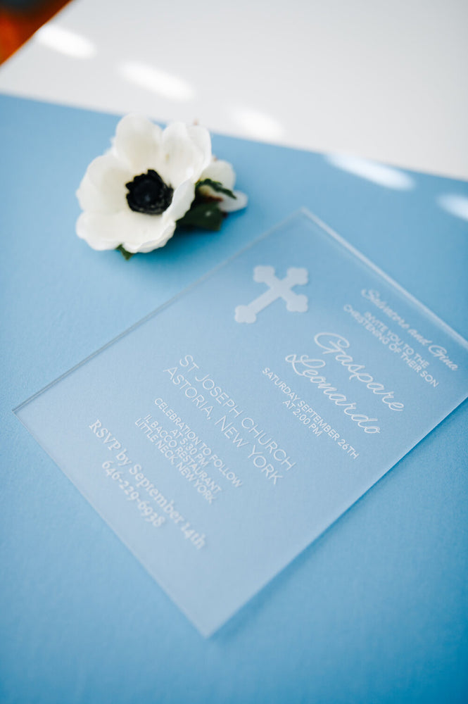 Baptism/Christening Acrylic Invitations