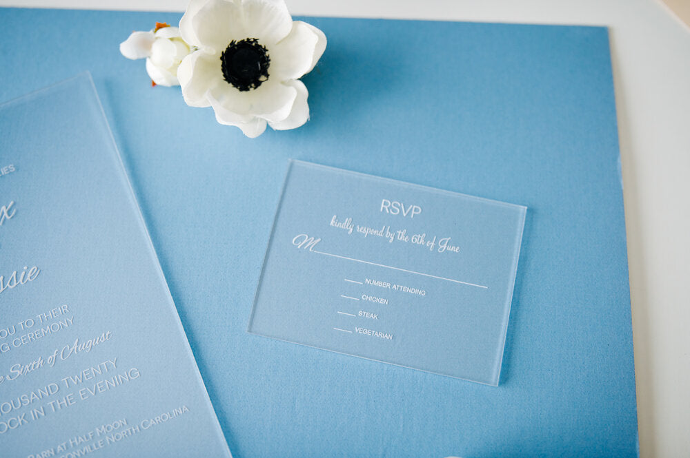 Acrylic RSVP Card